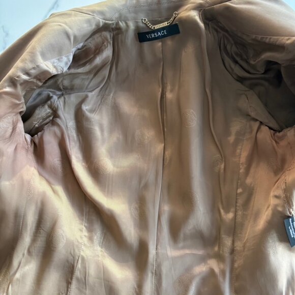 Versace Women’s Blazer – Classic Gold Logo Lining - Picture 7 of 12